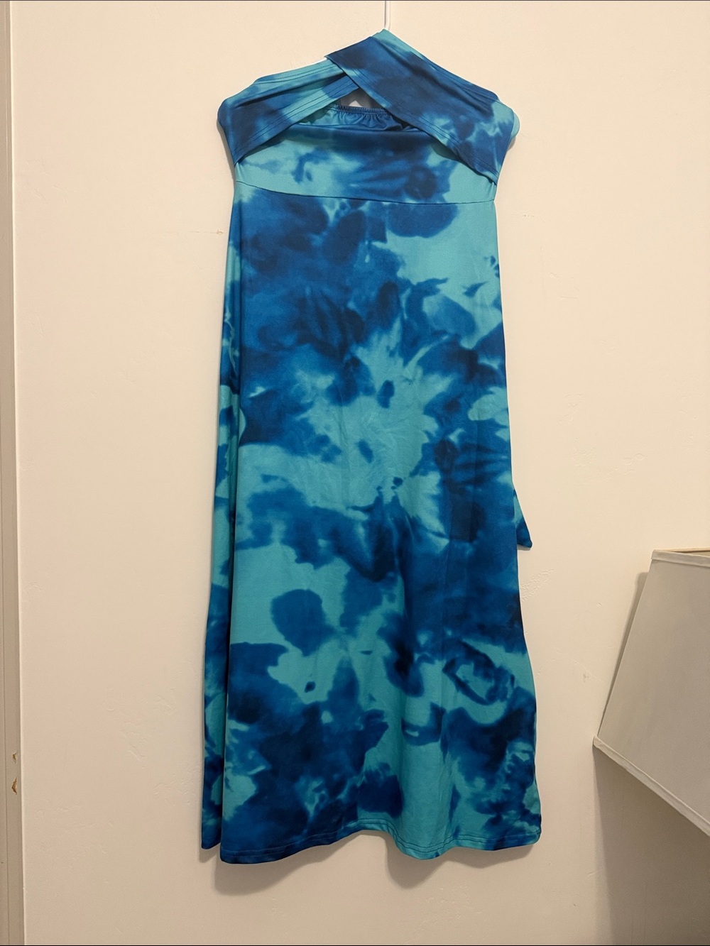 Women’s Blue Tie-Dye Dress